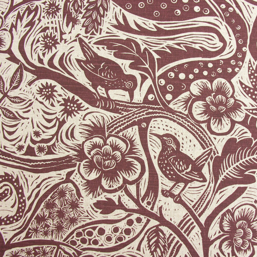 Mark Hearld Wren - Burgundy