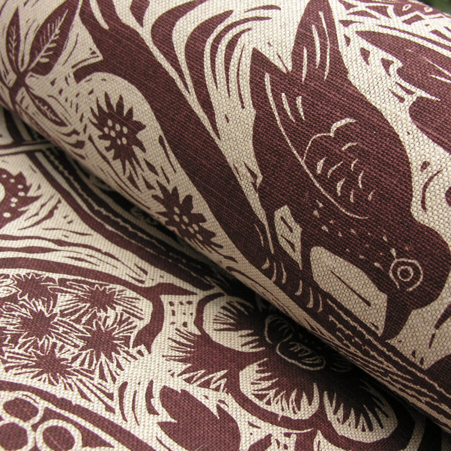 Mark Hearld Wren - Burgundy