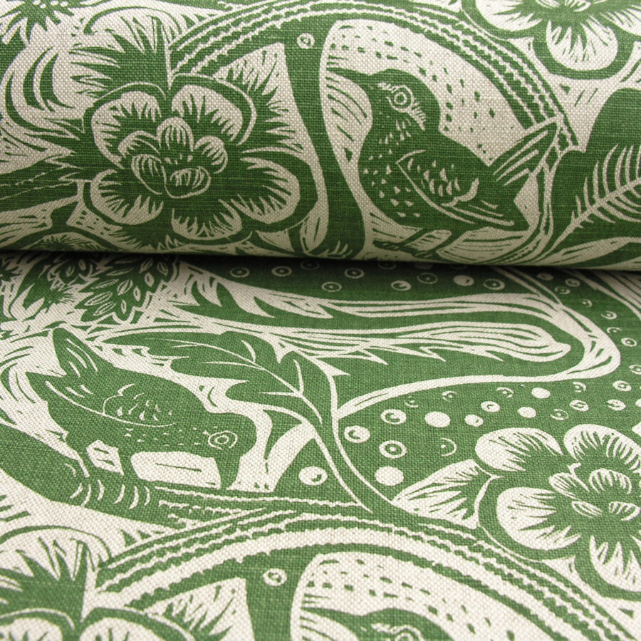 Wren by Mark Hearld for St Judes Fabrics