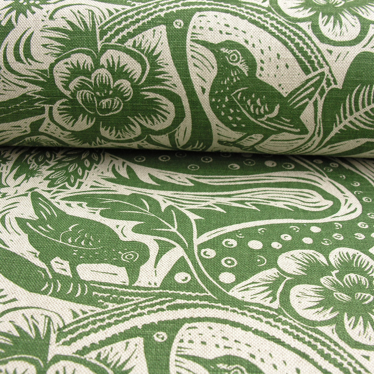 Wren by Mark Hearld for St Judes Fabrics