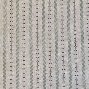 Maya Stripe Natural - Seagreen and Indigo - Image 2