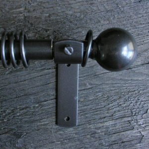 Metal Curtain Pole Set - Graphite Grey 19mm - Image 2