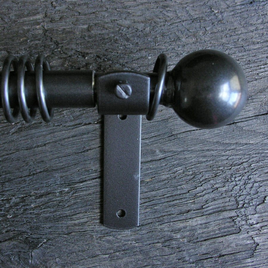 Metal Curtain Pole Set - Graphite Grey 19mm