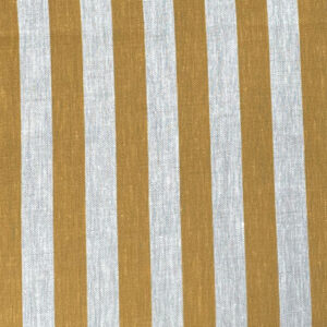 Beta Linen Stripe - Ochre - Image 2