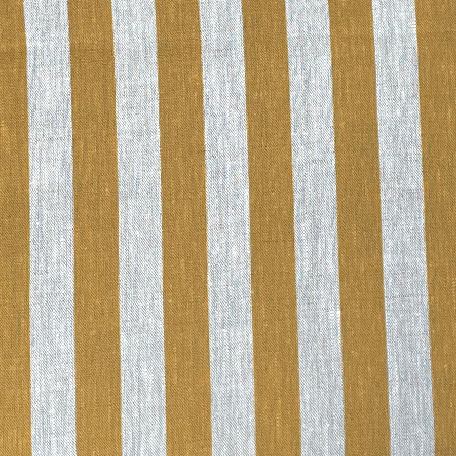 Beta Linen Stripe - Ochre