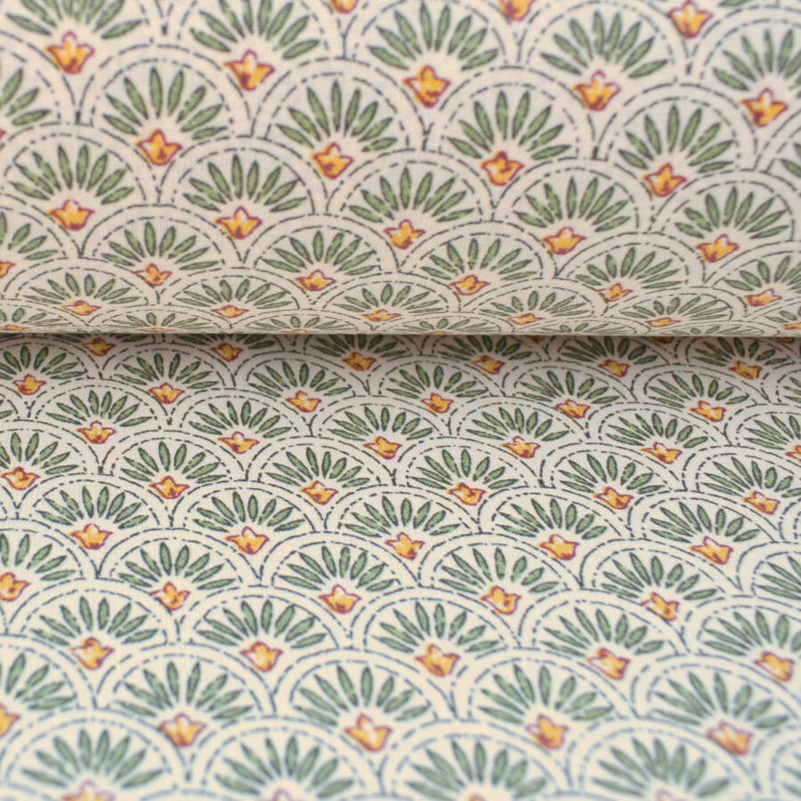 Oilcloth Scallop - Green