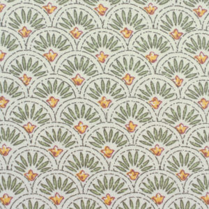 Scallop Cotton Print - Green - Image 2