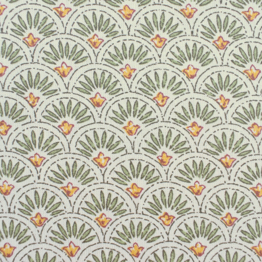 Oilcloth Scallop - Green