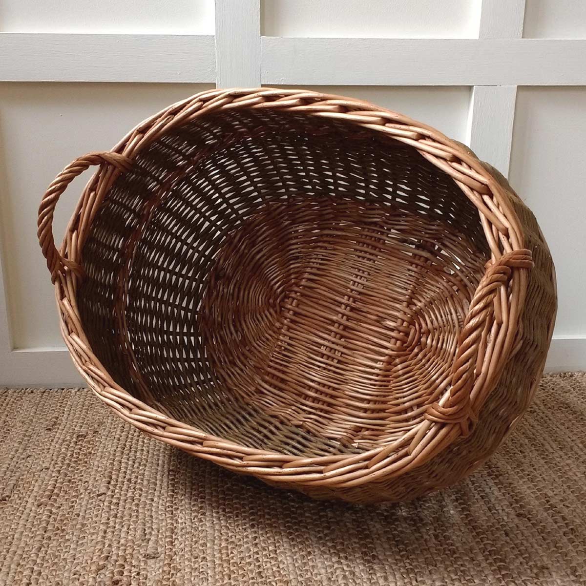 Large Oval Log Basket - Image 2