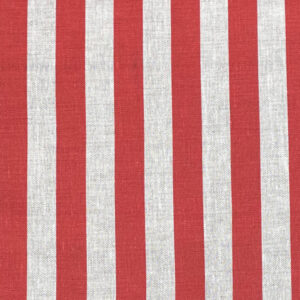 Beta Linen Stripe - Red - Image 2