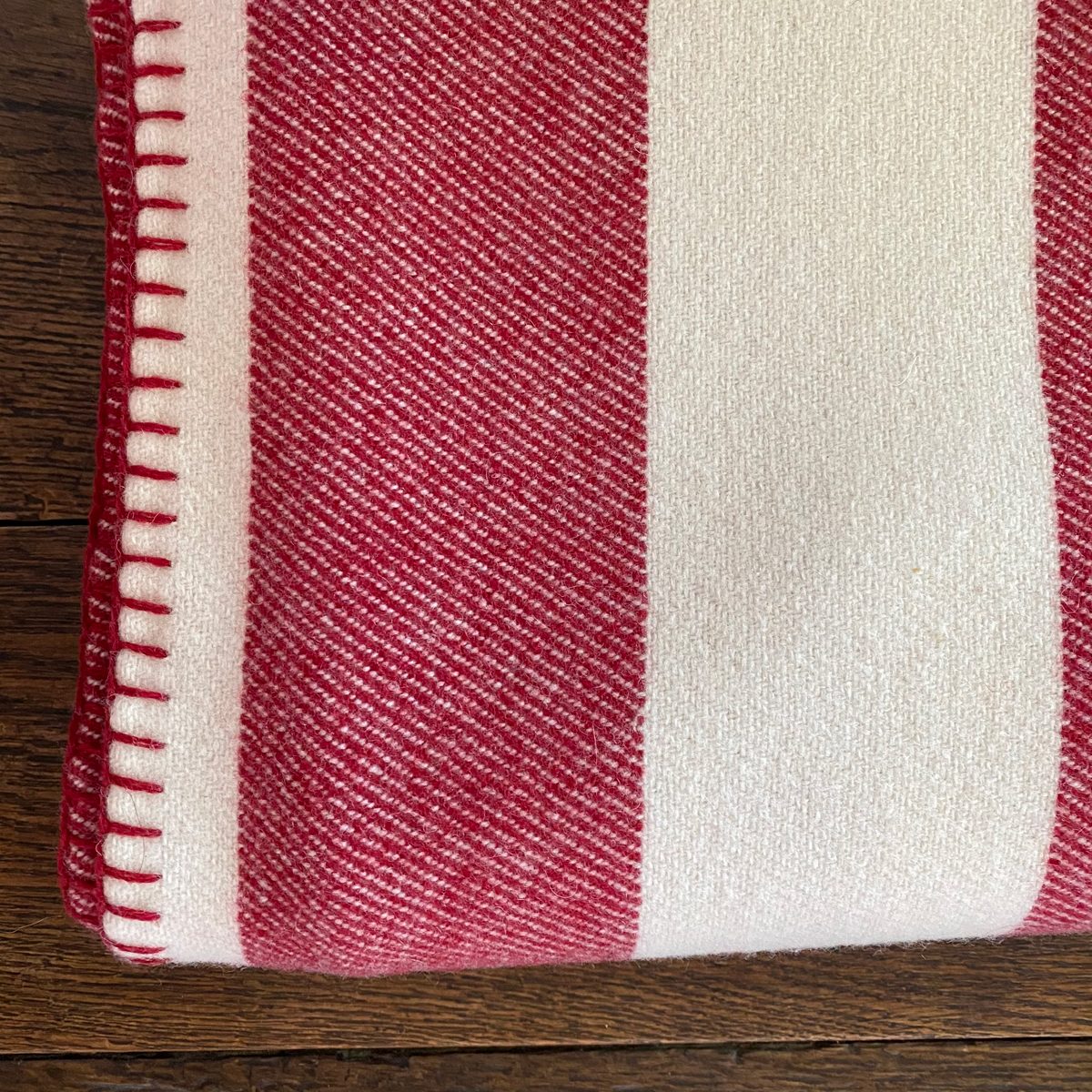 Broadstripe Welsh Single Blanket - Red - Image 1