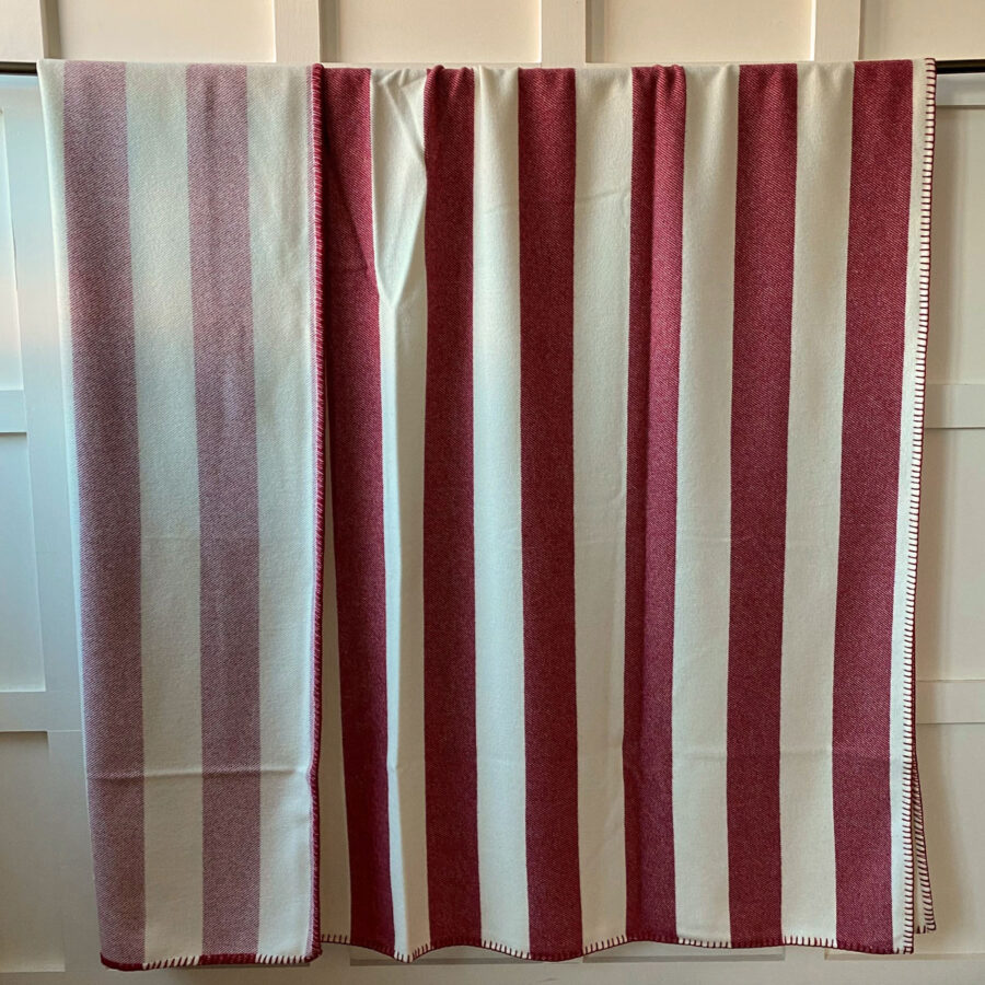 Broadstripe Welsh Single Blanket - Red