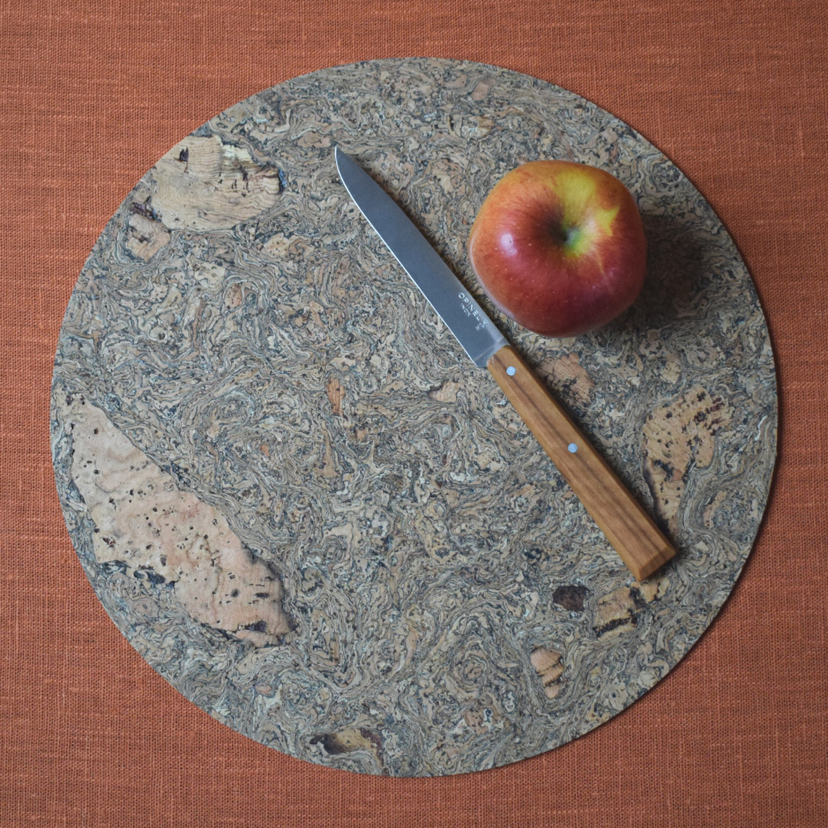 Rustic Cork Round Table Mat - Image 2