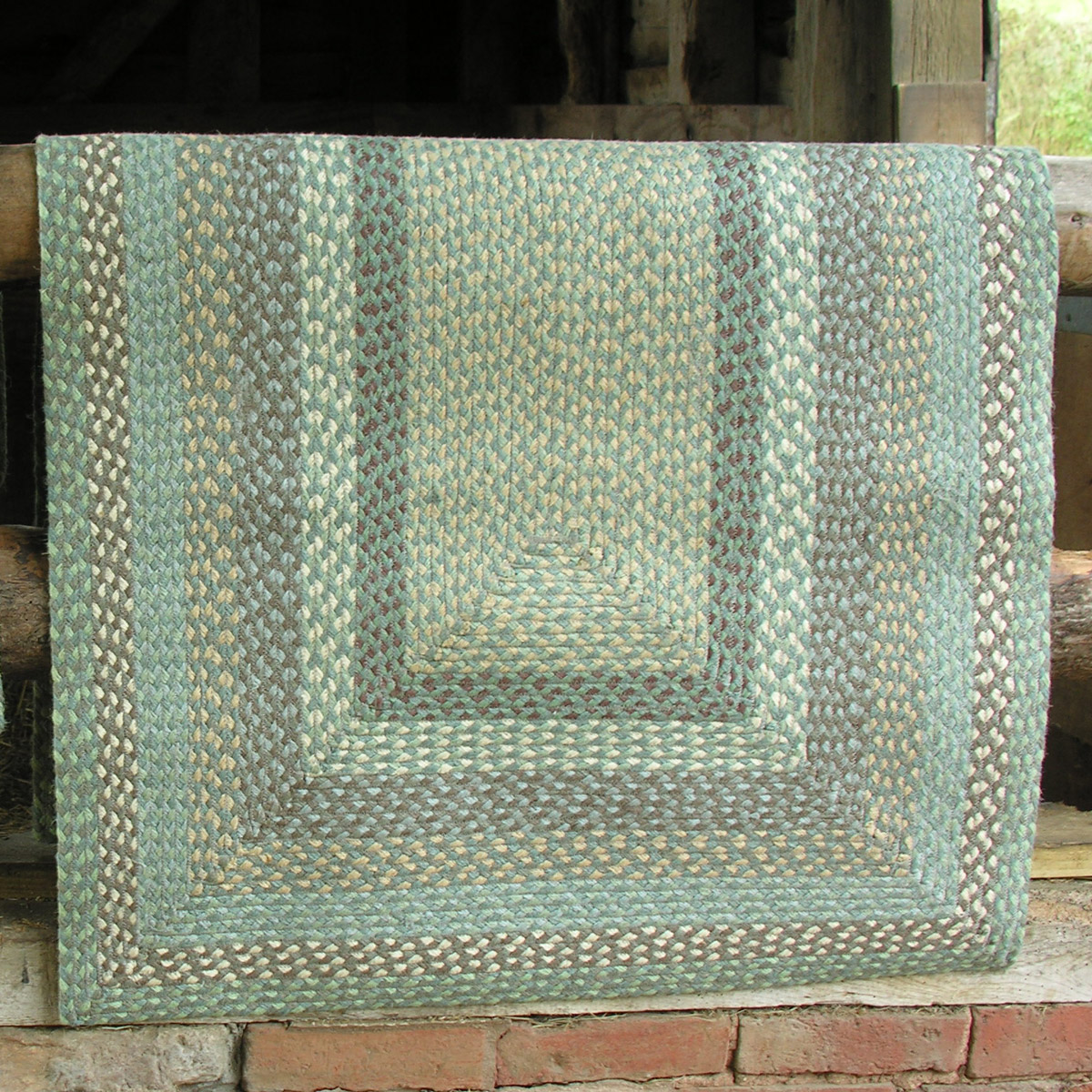 Braided Organic Jute Rug Seaspray - Image 4