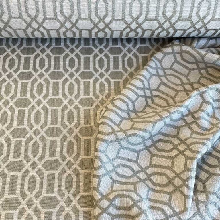 Upholstery Fabric Lattice - Pale Sage - Image 2