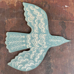 Wall Mounted Wooden Bird Decoration - Image 3