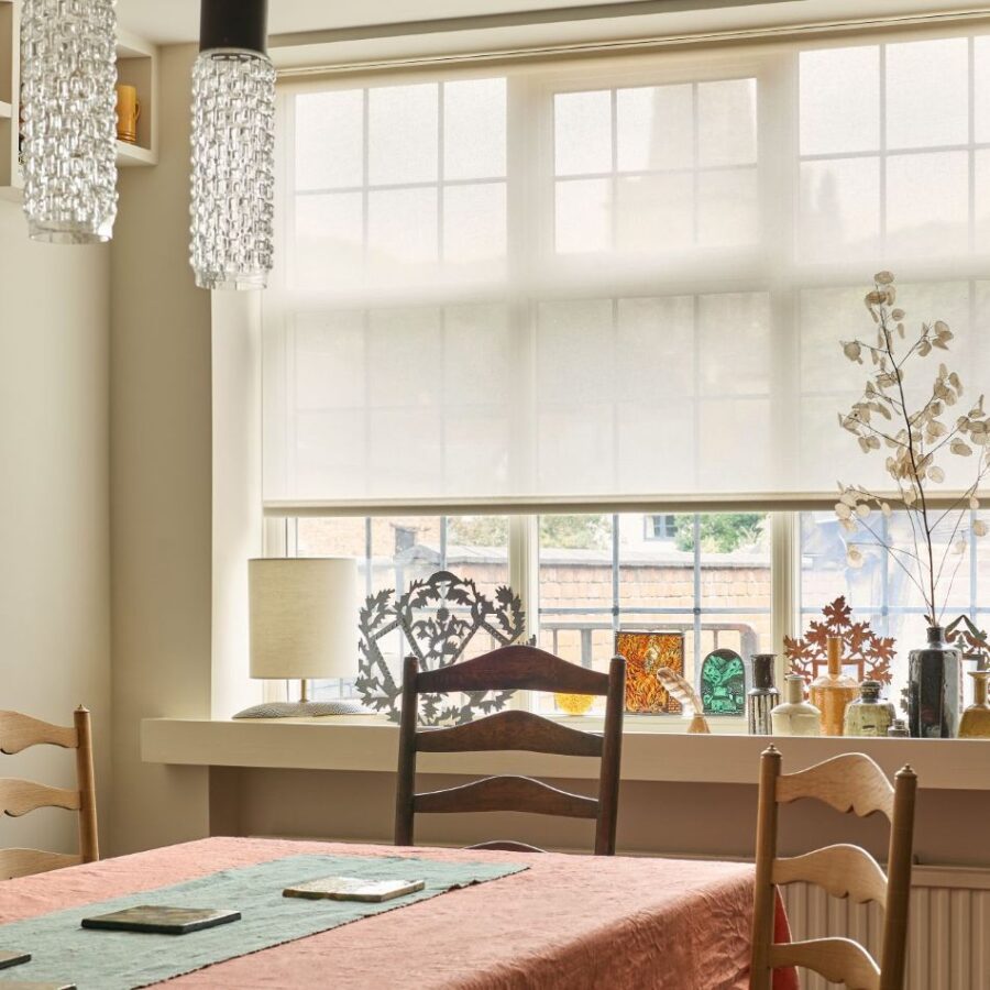 Sheer Roller Blind Fabric Ivory
