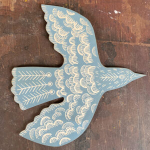 Wall Mounted Wooden Bird Decoration - Image 6