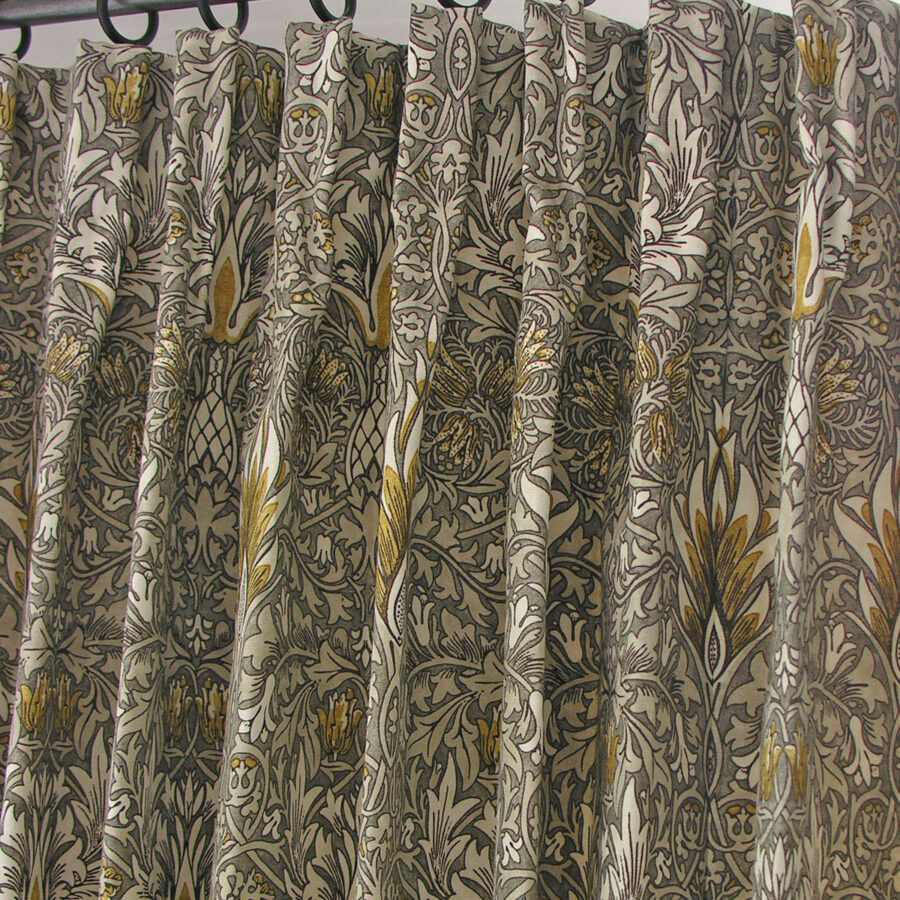 William Morris Snakeshead - Pewter and Gold