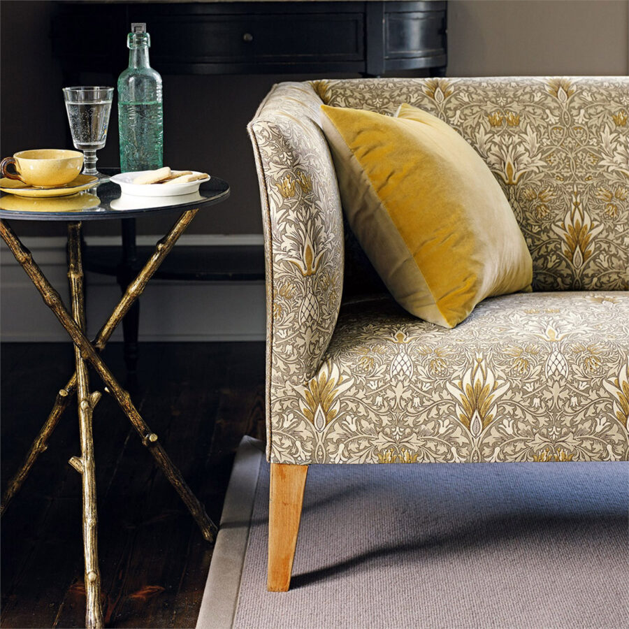 William Morris Snakeshead - Pewter and Gold