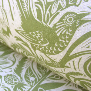 Mark Hearld Squirrel and Sunflower - Olive Green