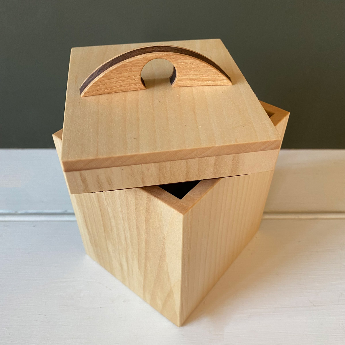 Hardwood Caddy - Sycamore & Walnut - Image 2