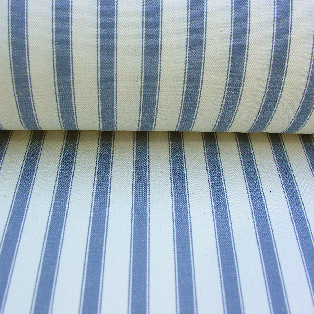 Ticking Fabric Large - Airforce Blue - Image 3