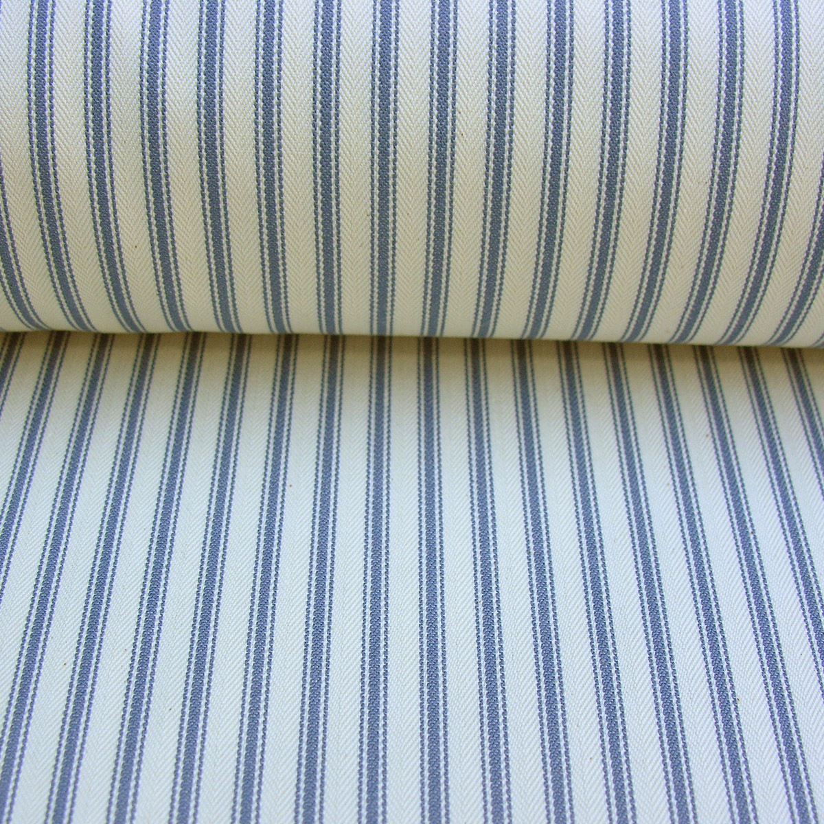 Ticking Fabric - Airforce Blue - Image 3