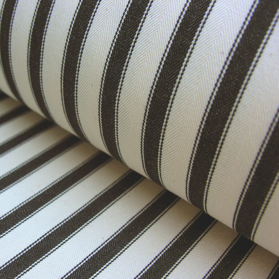 Ticking Fabric black