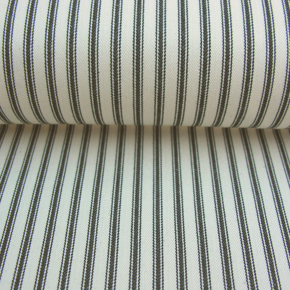 Ticking Fabric - Black - Image 3