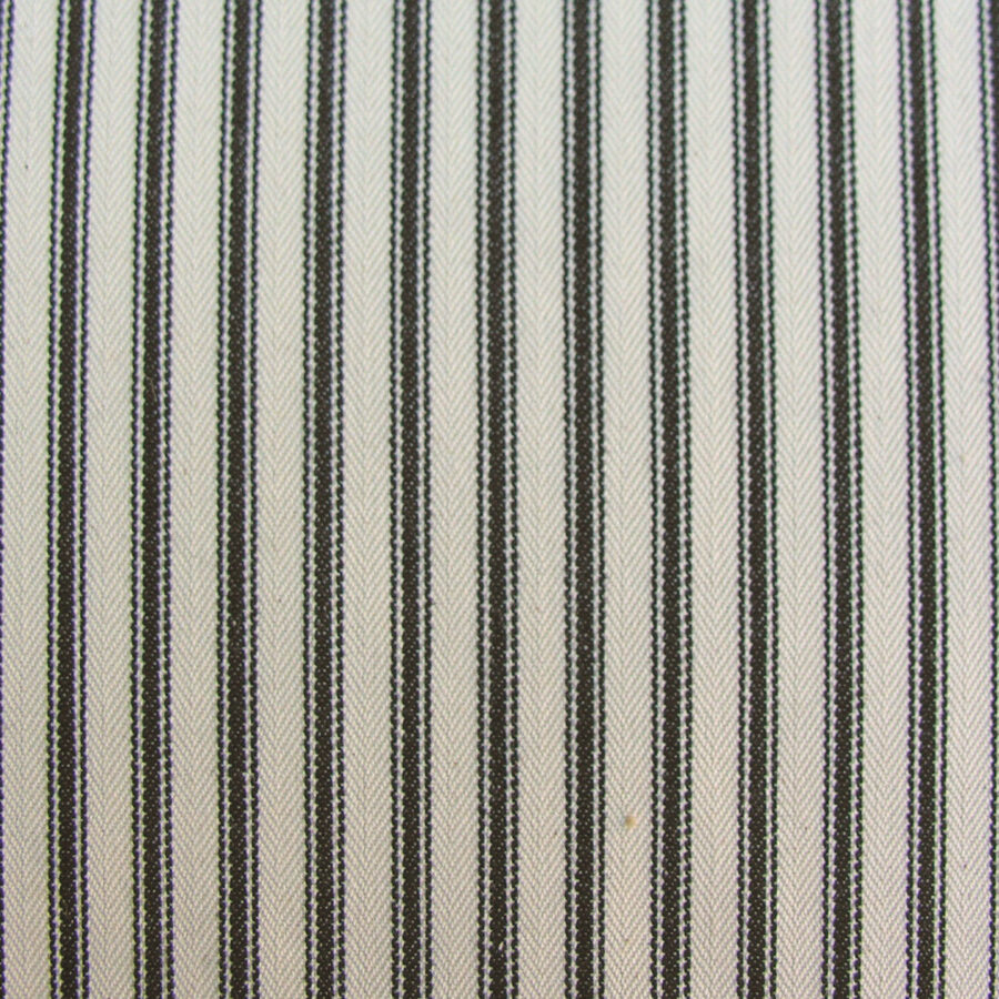 Ticking Fabric - Black