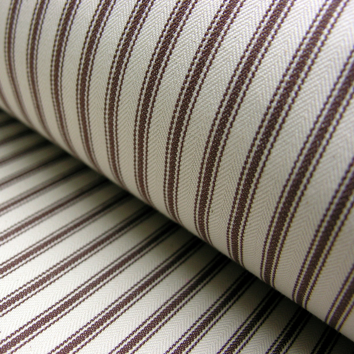 Ticking Fabric brown