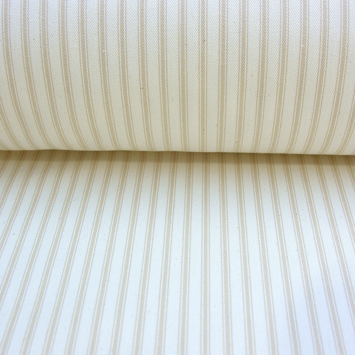 Ticking Fabric - Cream - Image 3