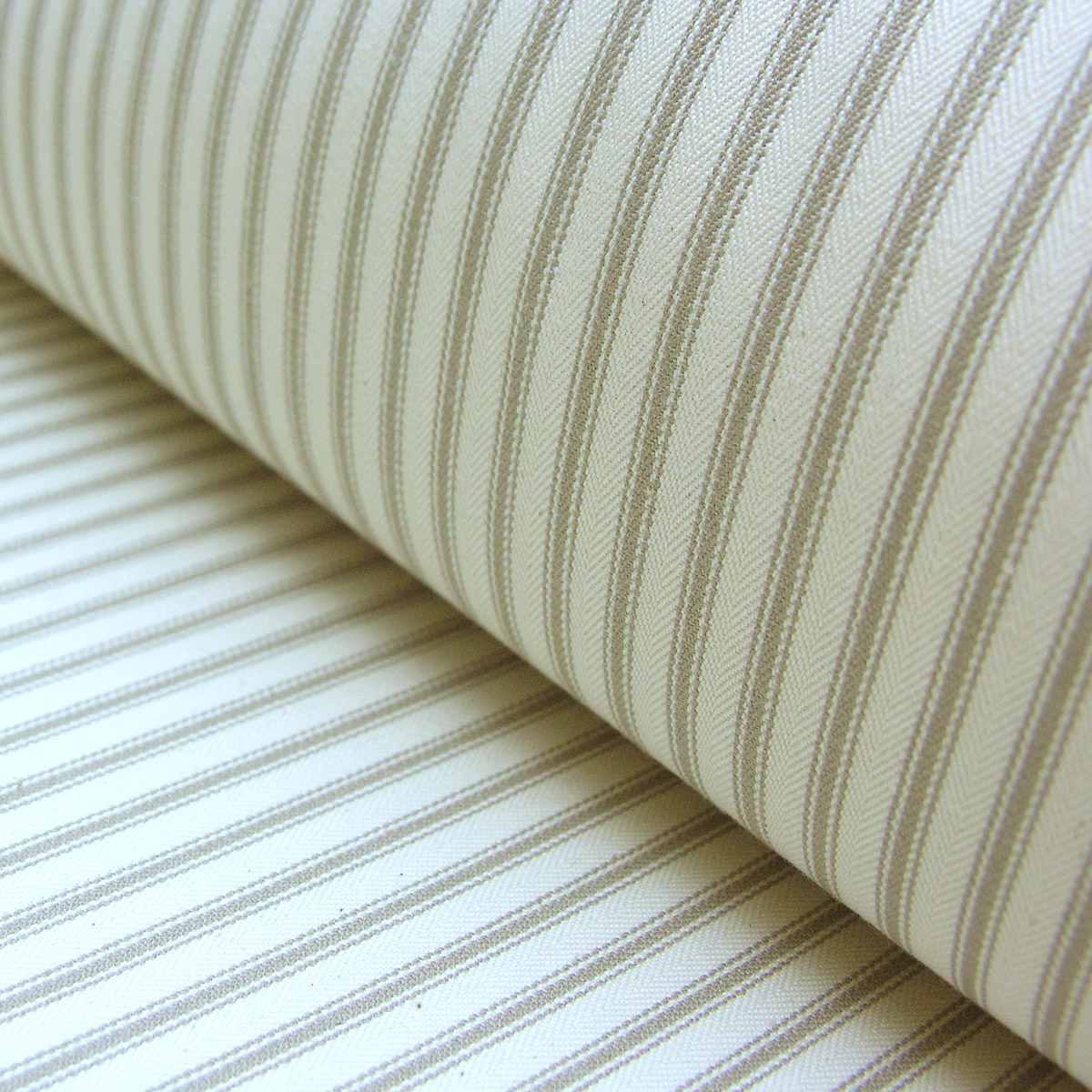 Ticking Fabric - Flax - Image 1