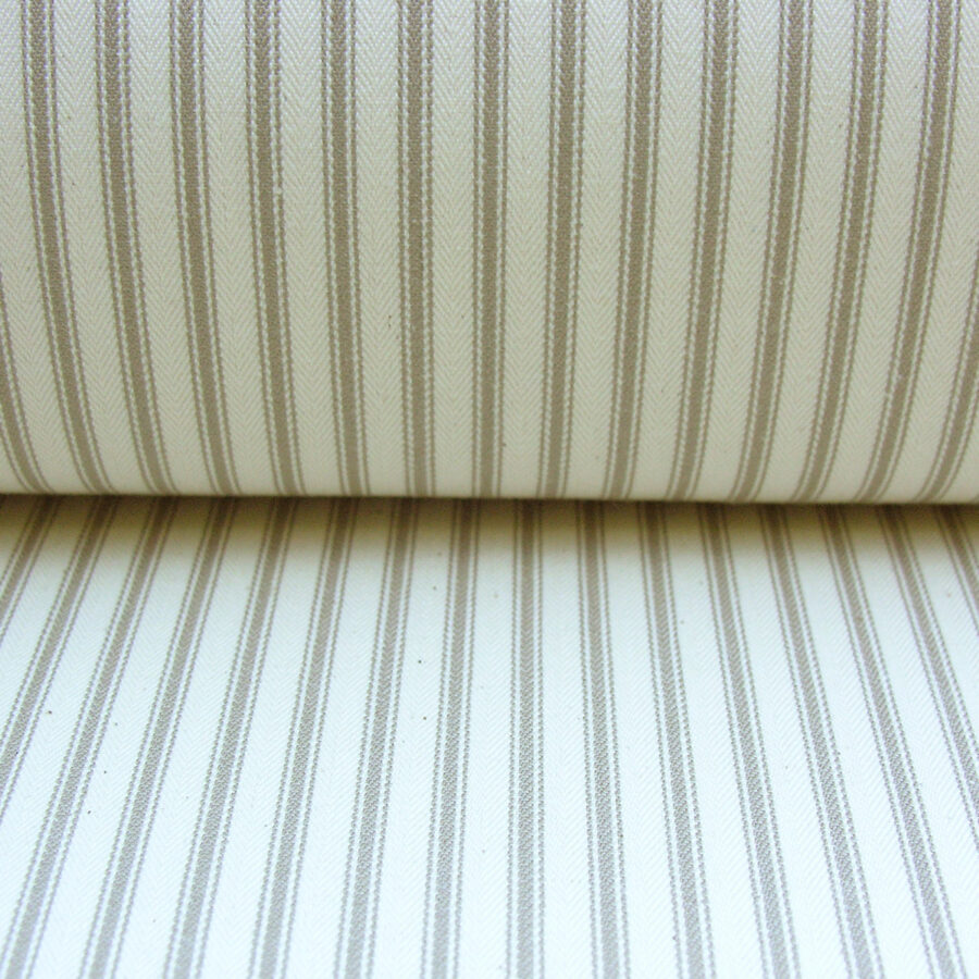 Ticking Fabric - Flax