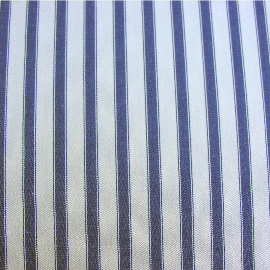 Navy Ticking fabric for upholstery