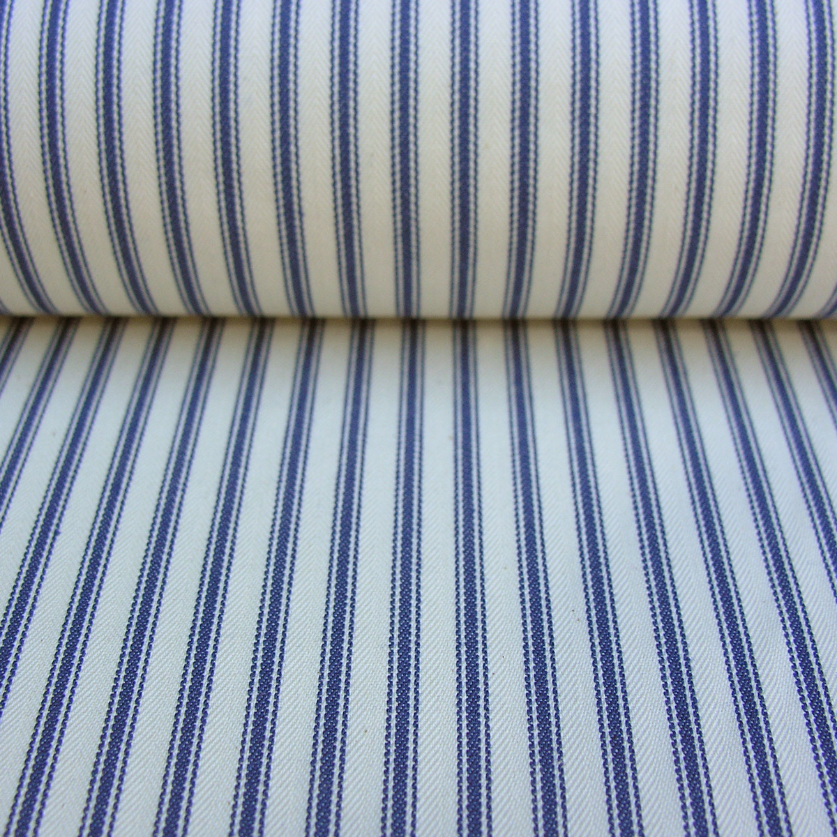 Ticking Fabric - Navy - Image 3