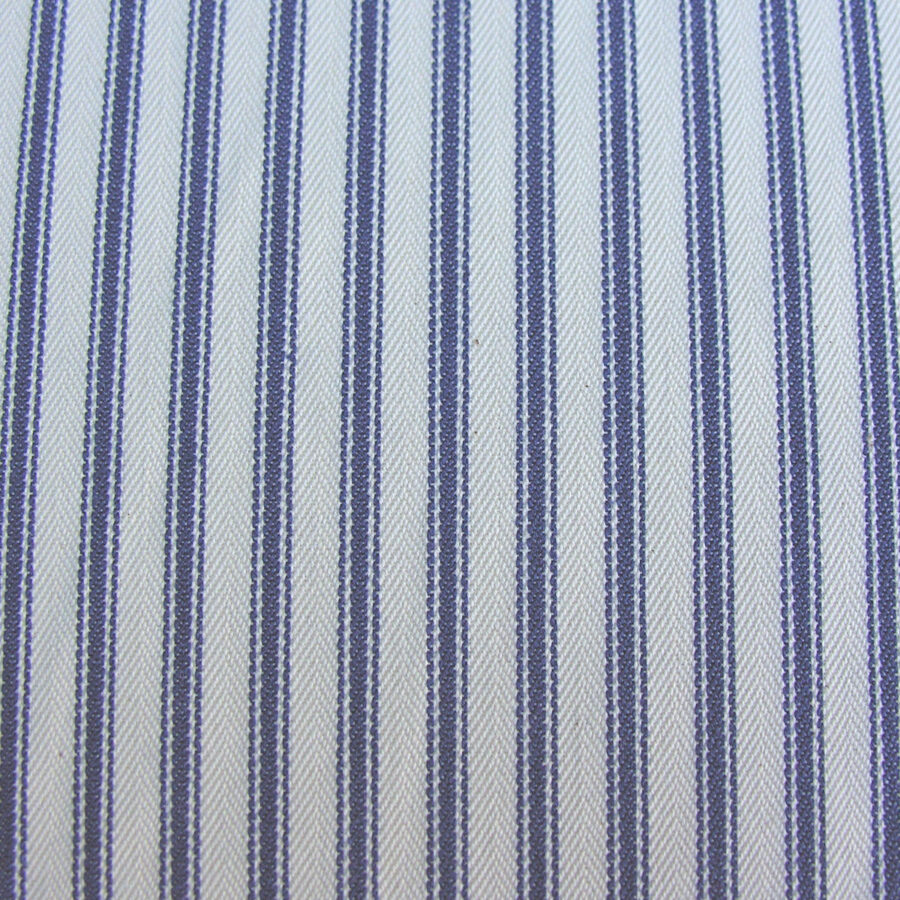 Ticking Fabric - Navy