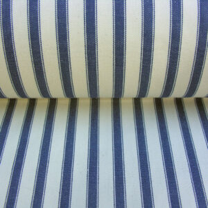 Navy Ticking fabric for curtains