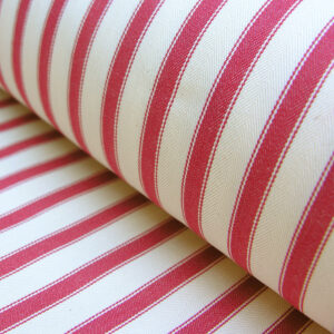 Red Ticking Fabric