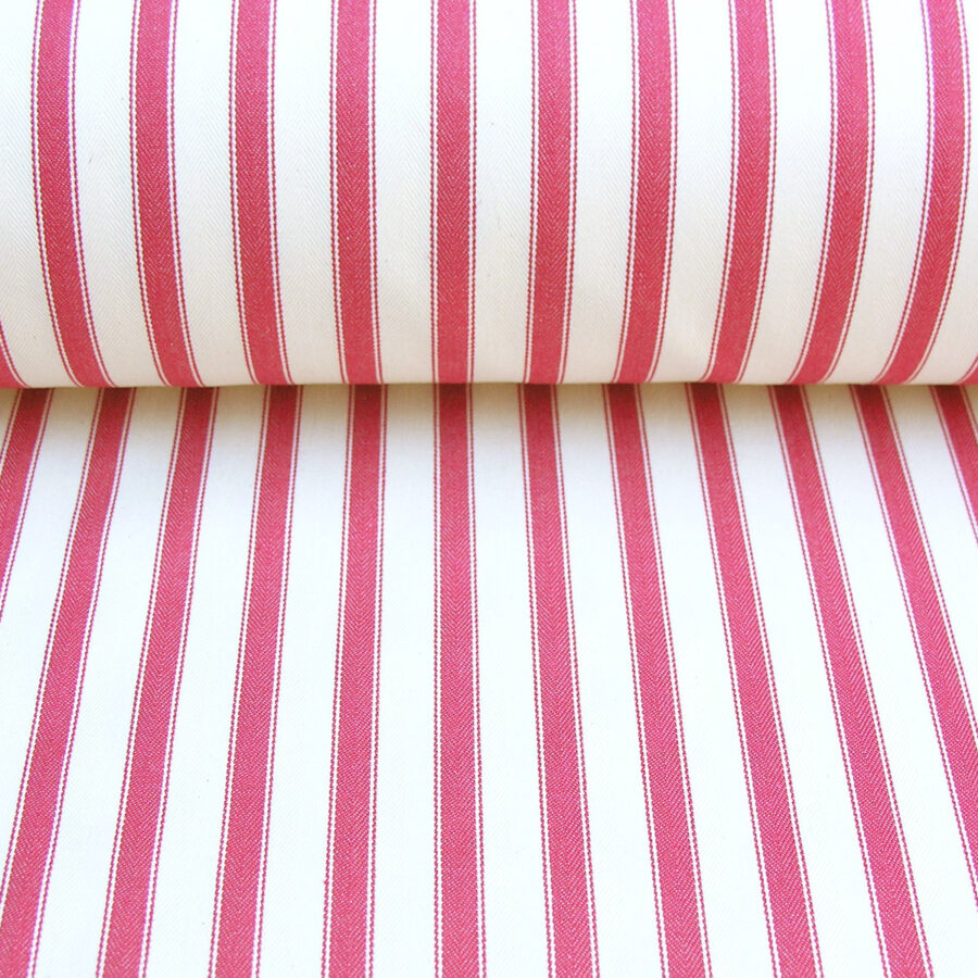 Ticking Fabric Large - Peony
