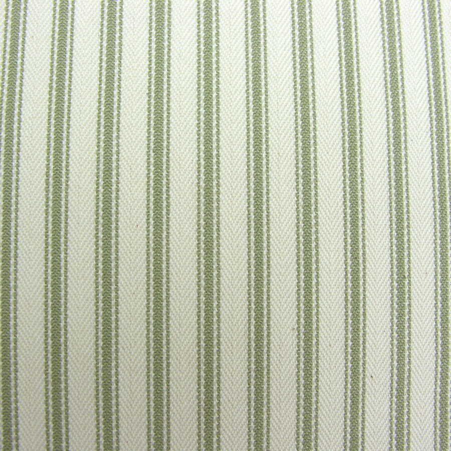 Green Ticking fabric for curtains