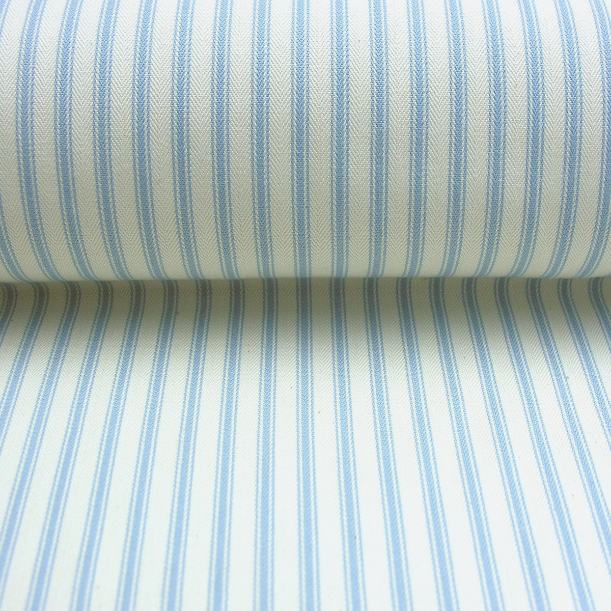 Ticking Fabric - Sky - Image 2