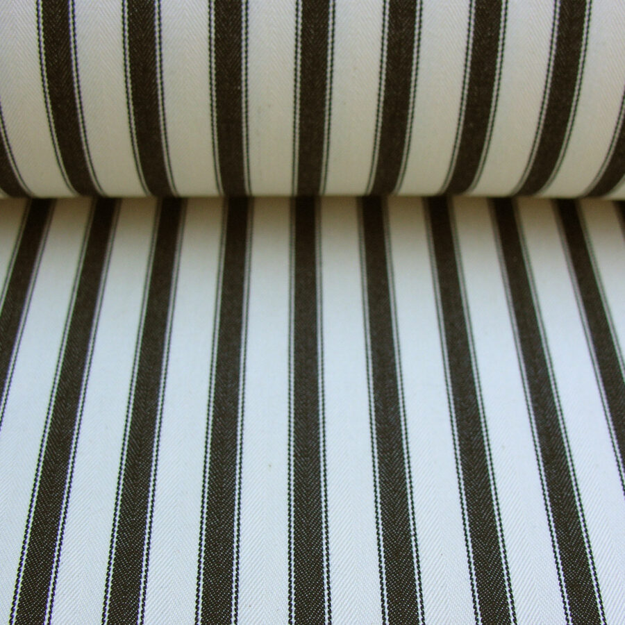 Ticking Fabric black