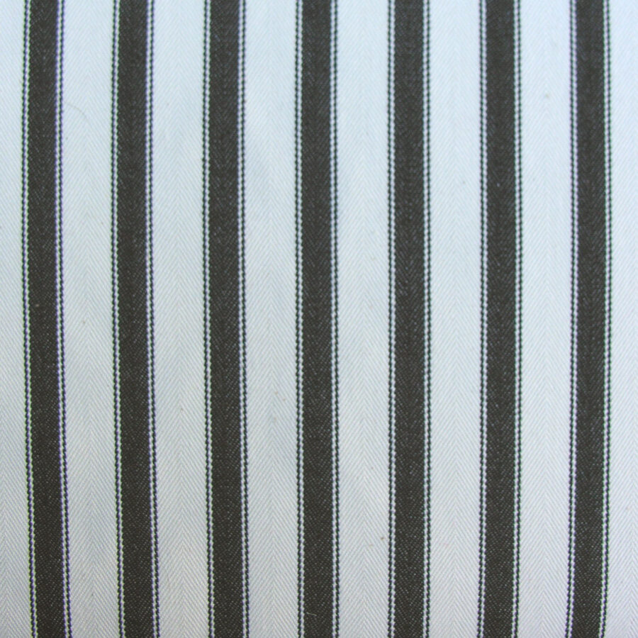Ticking Fabric Large - Black