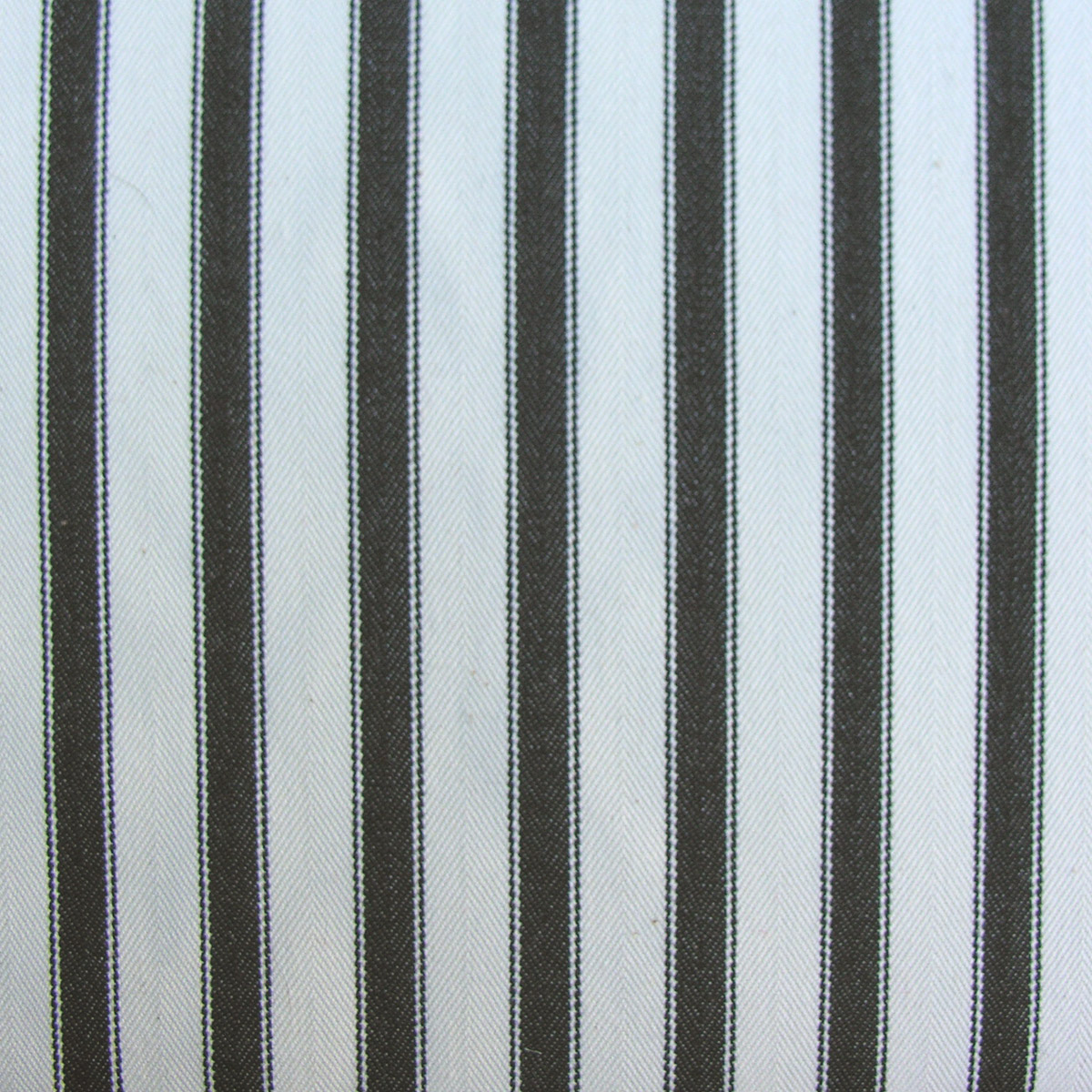 Ticking Fabric Large - Black - Image 2