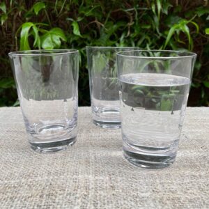 Set of Six  Crystal Tumblers Lens Design - Image 6