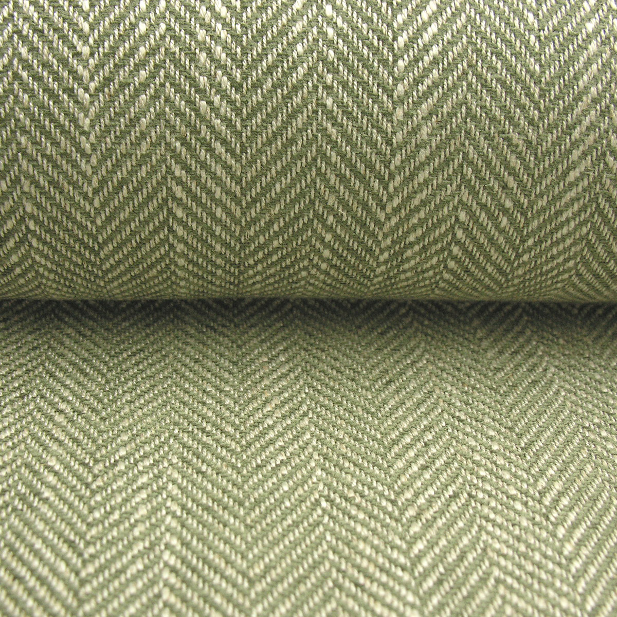 Upholstery Fabric Spey Herringbone - Sage Green - Image 3