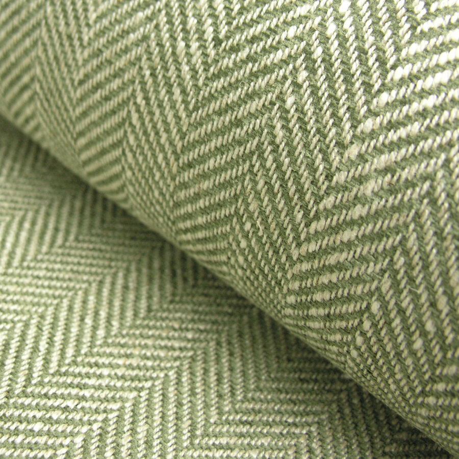 Upholstery Fabric Spey Herringbone - Sage Green