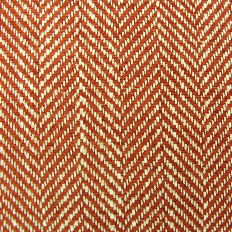 Upholstery Fabric Spey Herringbone - Brick Red - Image 2